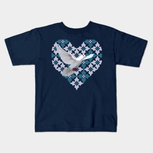 Flying White Dove Kids T-Shirt